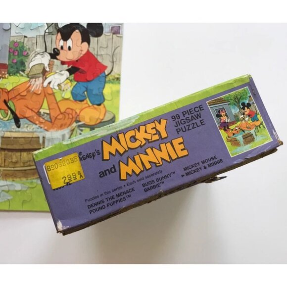 Disney Mickey and Minnie Kids Jigsaw Puzzle COMPLETE Vintage 1990s - Picture 3 of 4